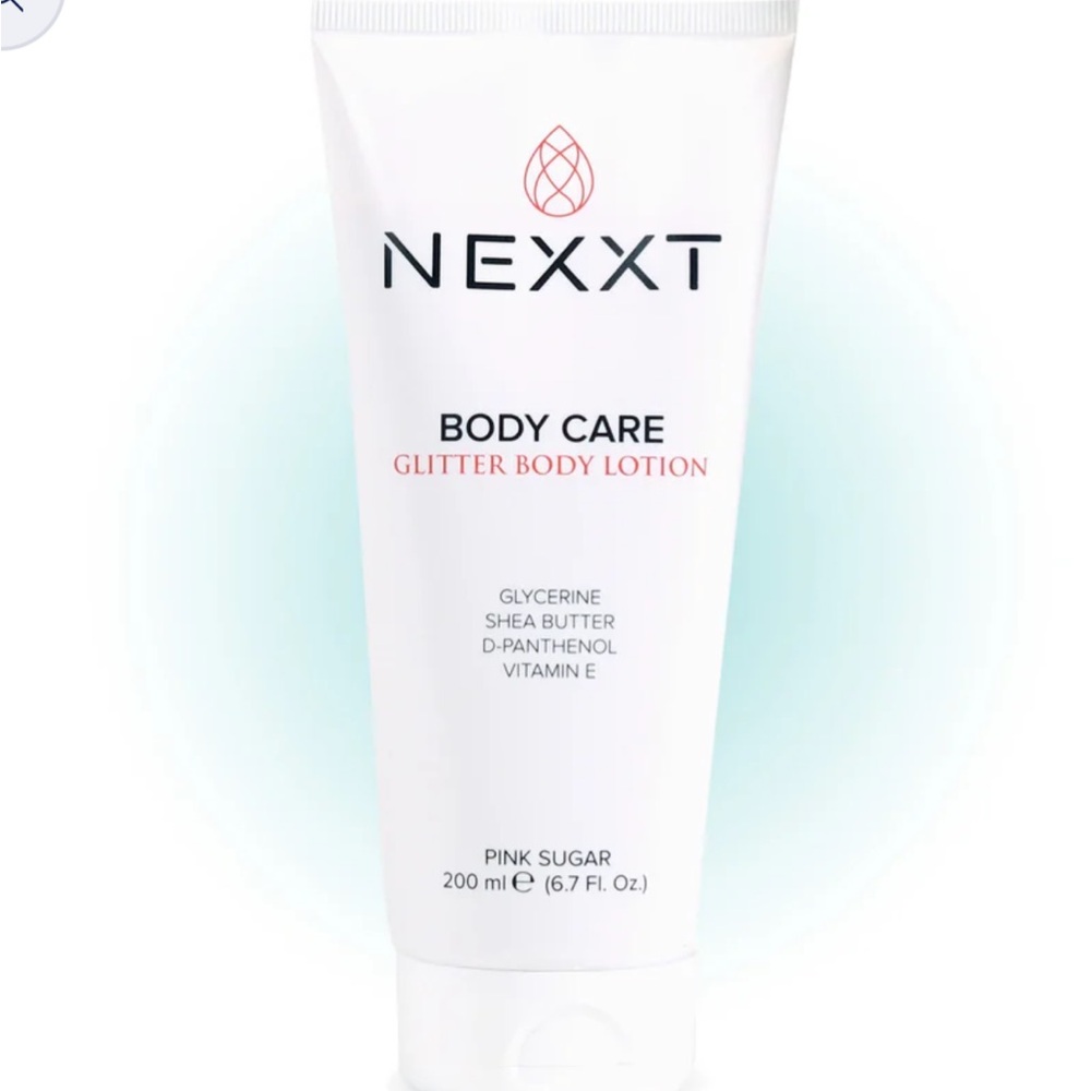 NEXXT Glitter Body Lotion in Pink Sugar 6.7fl oz.